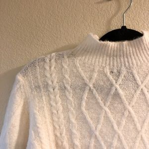 Brandy Melville White Knit Sweater